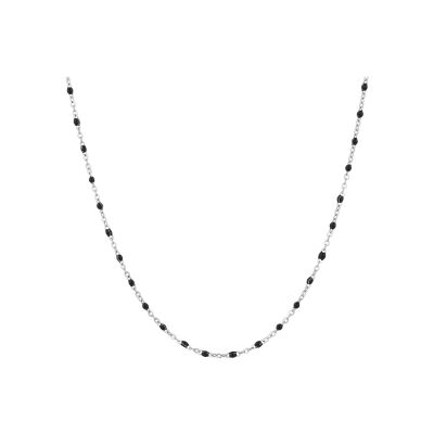 Collier Pixies en acier et résine noir