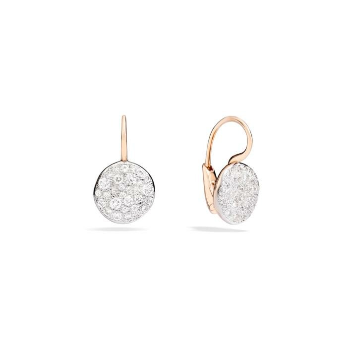 Boucles d'oreilles Pomellato Sabbia en or rose et diamants