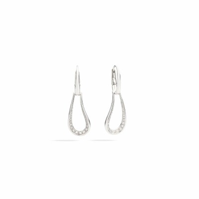 Boucles d'oreilles Pomellato Fantina en or blanc et 42 diamants