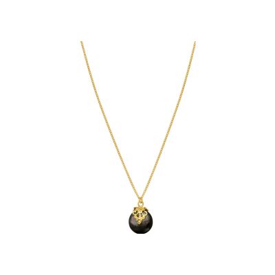 Collier SATELLITE Positano en plaqué or, nacre et cristal