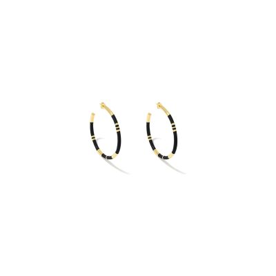 Boucles d'oreilles Aurélie Bidermann Positano en métal doré et résine