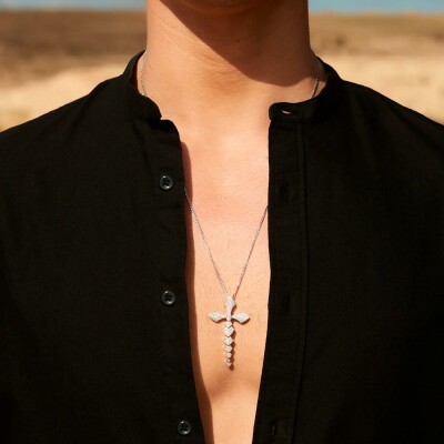 Collier Akillis Python en or blanc et diamants