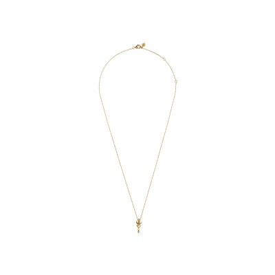 Pendentif Akillis Python en or jaune et diamants