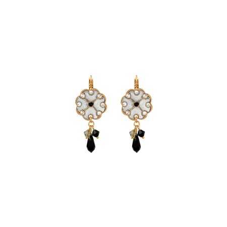 Boucles d'oreilles pendantes Satellite en métal doré à l'or jaune 14ct