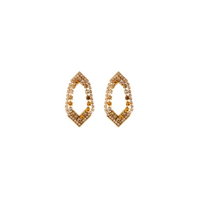 Boucles d'oreilles pendantes Satellite en métal doré à l'or jaune 14ct