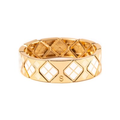 Bracelet Simone à Bordeaux Prism Pure en métal doré émaillé