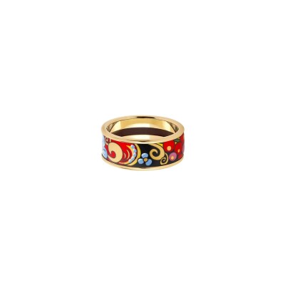 Bague Miss FREYWILLE Folkloric Masterpiece en email et plaqué or