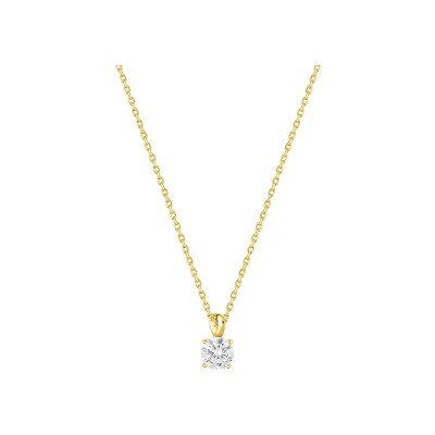 Collier en plaqué or et oxyde de zirconium
