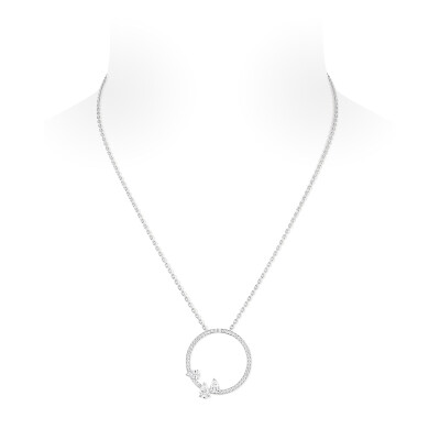 Collier Repossi Serti Sur Vide en or blanc et diamants