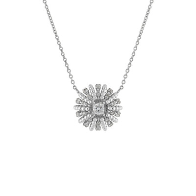 Pendentif Barth Monte-Carlo Oursin en or blanc et diamants