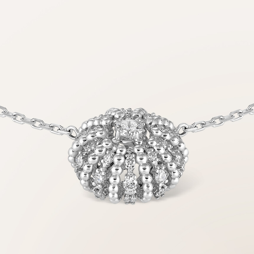 Barth Monte-Carlo Oursin pendant, white gold and diamonds