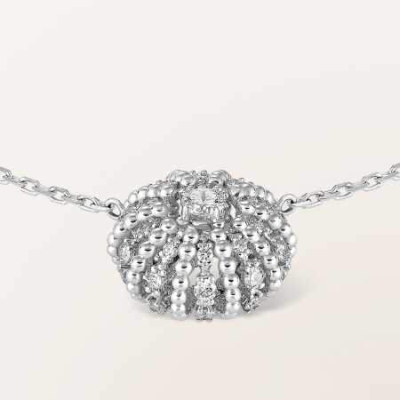 Pendentif Barth Monte-Carlo Oursin en or blanc et diamants