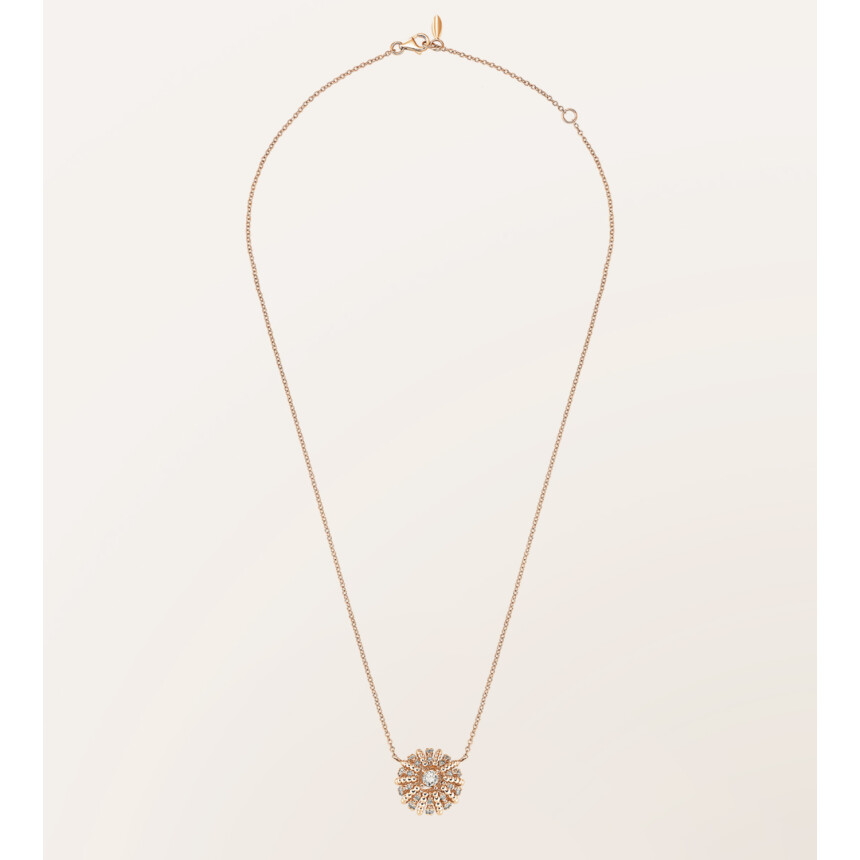 Barth Monte-Carlo Oursin pendant, rose gold and diamonds