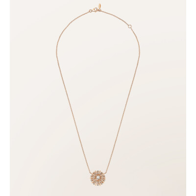 Pendentif Barth Monte-Carlo Oursin en or rose et diamants