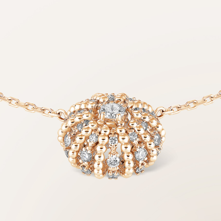 Barth Monte-Carlo Oursin pendant, rose gold and diamonds