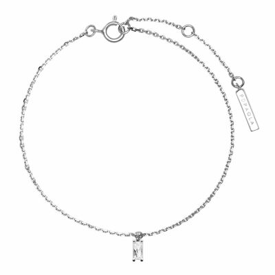 Bracelet PDPaola Aisha Asana Silver en argent et oxydes de zirconium