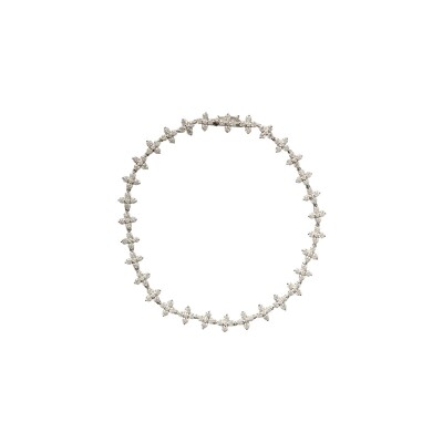 Bracelet PDPaola Maggie en or blanc et diamant de synthèse