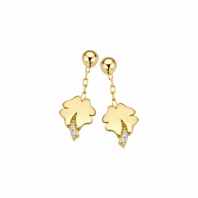 Boucles d'oreilles Naiomy Princess en or jaune
