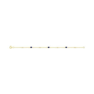 Bracelet en plaqué or et oxyde de zirconium