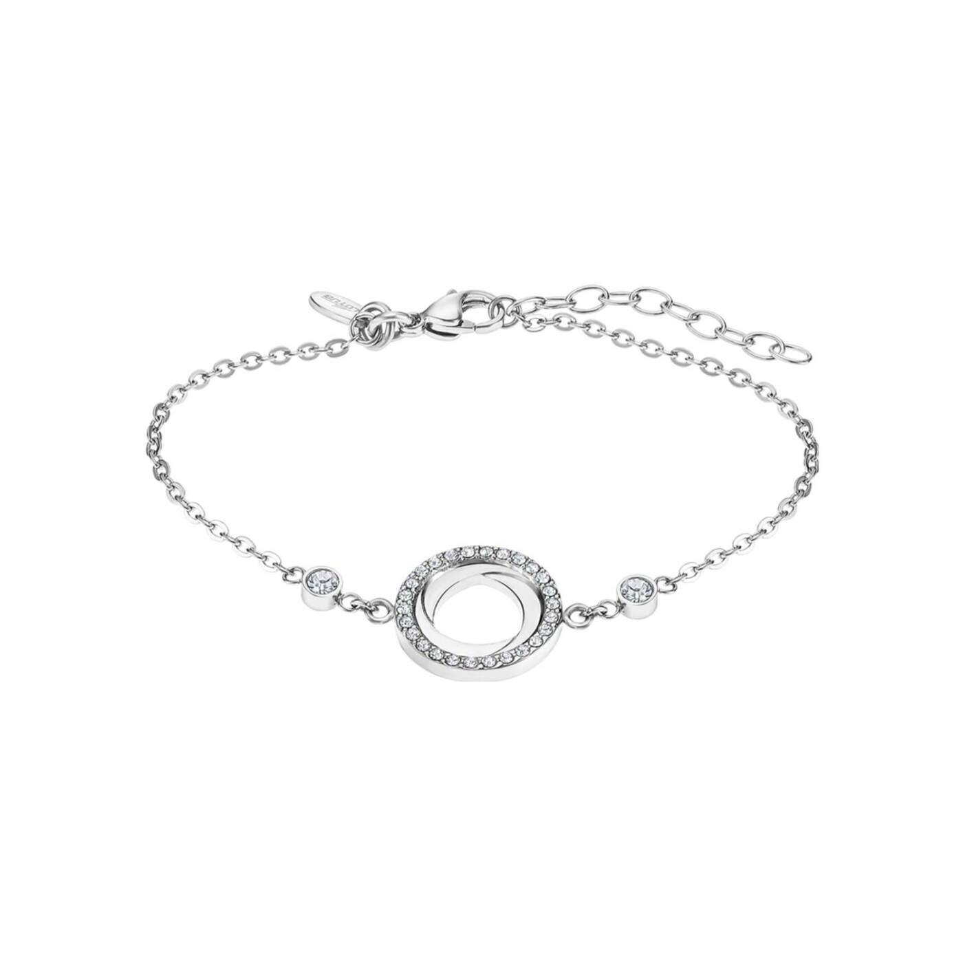 Bracelet Lotus Bliss en acier et oxydes de zirconium