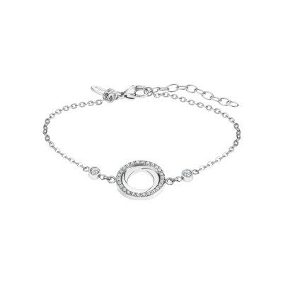 Bracelet Lotus Bliss en acier et oxydes de zirconium