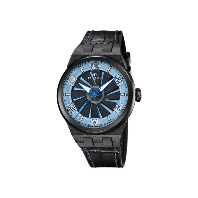 Montre Perrelet Turbine Carbon Ice Blue A4065/5