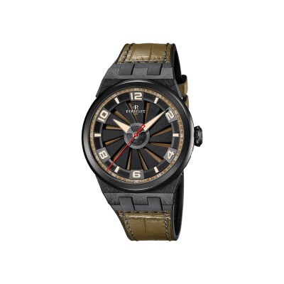 Montre Perrelet Turbine Carbon Kaki A4065/8