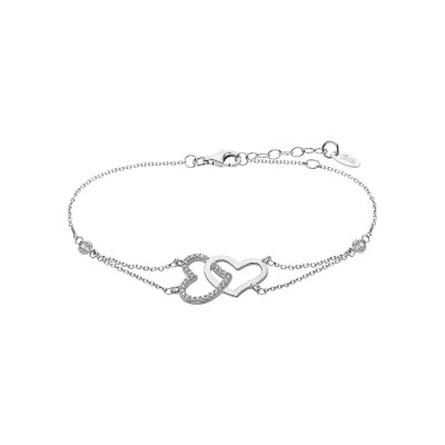 Bracelet Lotus Moments en argent et oxydes de zirconium