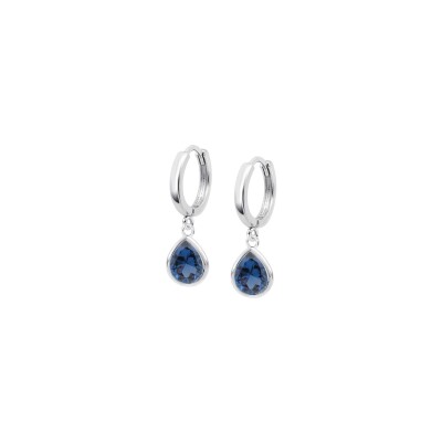 Boucles d'oreilles Lotus Colors en argent