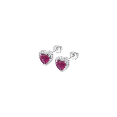 Boucles d'oreilles Lotus Colors en argent