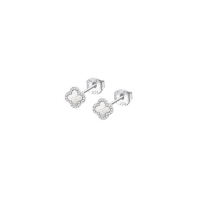Boucles d'oreilles Lotus Trendy fleur en argent