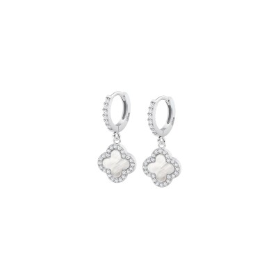 Boucles d'oreilles Lotus Trendy fleur en argent