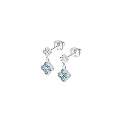 Boucles d'oreilles Lotus Trendy en argent