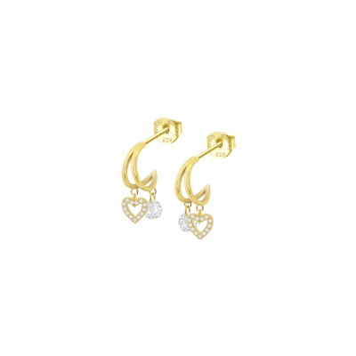 Boucles d'oreilles Lotus Trendy en argent