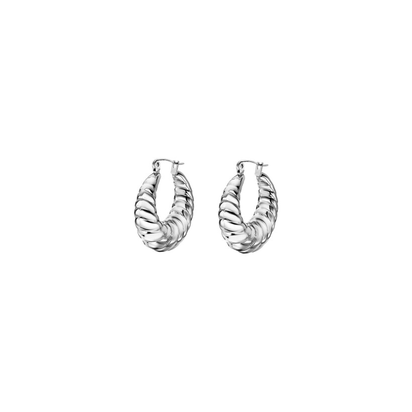 Boucles d'oreilles Lotus Urban Woman en acier