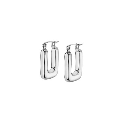 Boucles d'oreilles Lotus Urban Woman en acier