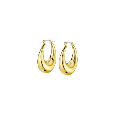 Boucles d'oreilles Lotus Urban Woman en acier doré