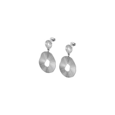 Boucles d'oreilles Lotus Urban Woman en acier