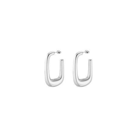 Boucles d'oreilles Lotus Urban Woman en acier