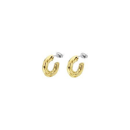 Boucles d'oreilles Lotus Urban Woman en acier doré