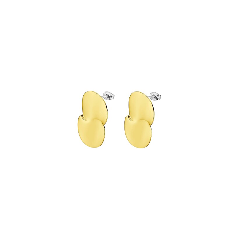 Boucles d'oreilles Lotus Urban Woman en acier doré