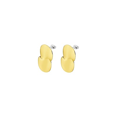 Boucles d'oreilles Lotus Urban Woman en acier doré