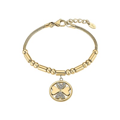 Bracelet Lotus Style Iconic trèfle en acier