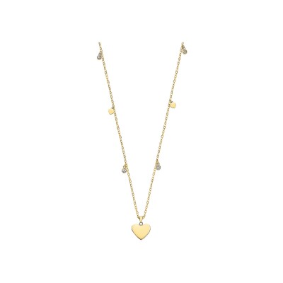 Collier Lotus Style Essentials fantaisie en acier
