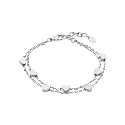 Bracelet Lotus Style Essentials coeur en acier