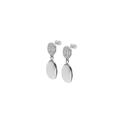 Boucles d'oreilles Lotus Style Urban Woman old money en acier
