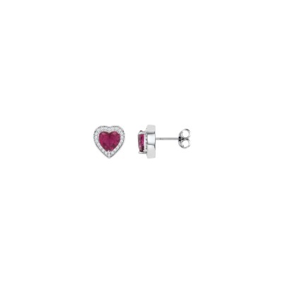 Boucles d'oreilles Lotus Colors en argent