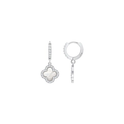 Boucles d'oreilles Lotus Trendy fleur en argent