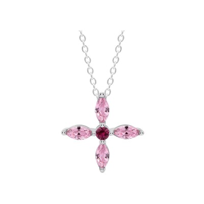 Collier Lotus Colors fleur en argent
