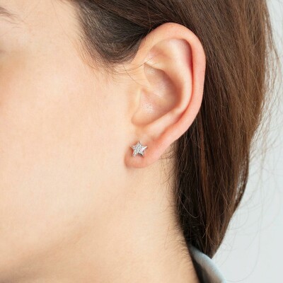 Boucles d'oreilles Lotus Silver Mystic Fantasy en argent